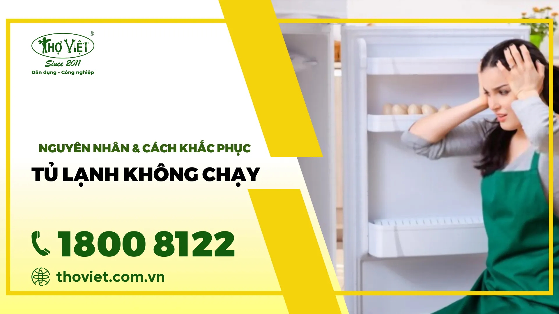 Tủ lạnh không chạy : Nguyên nhân & cách khắc phục