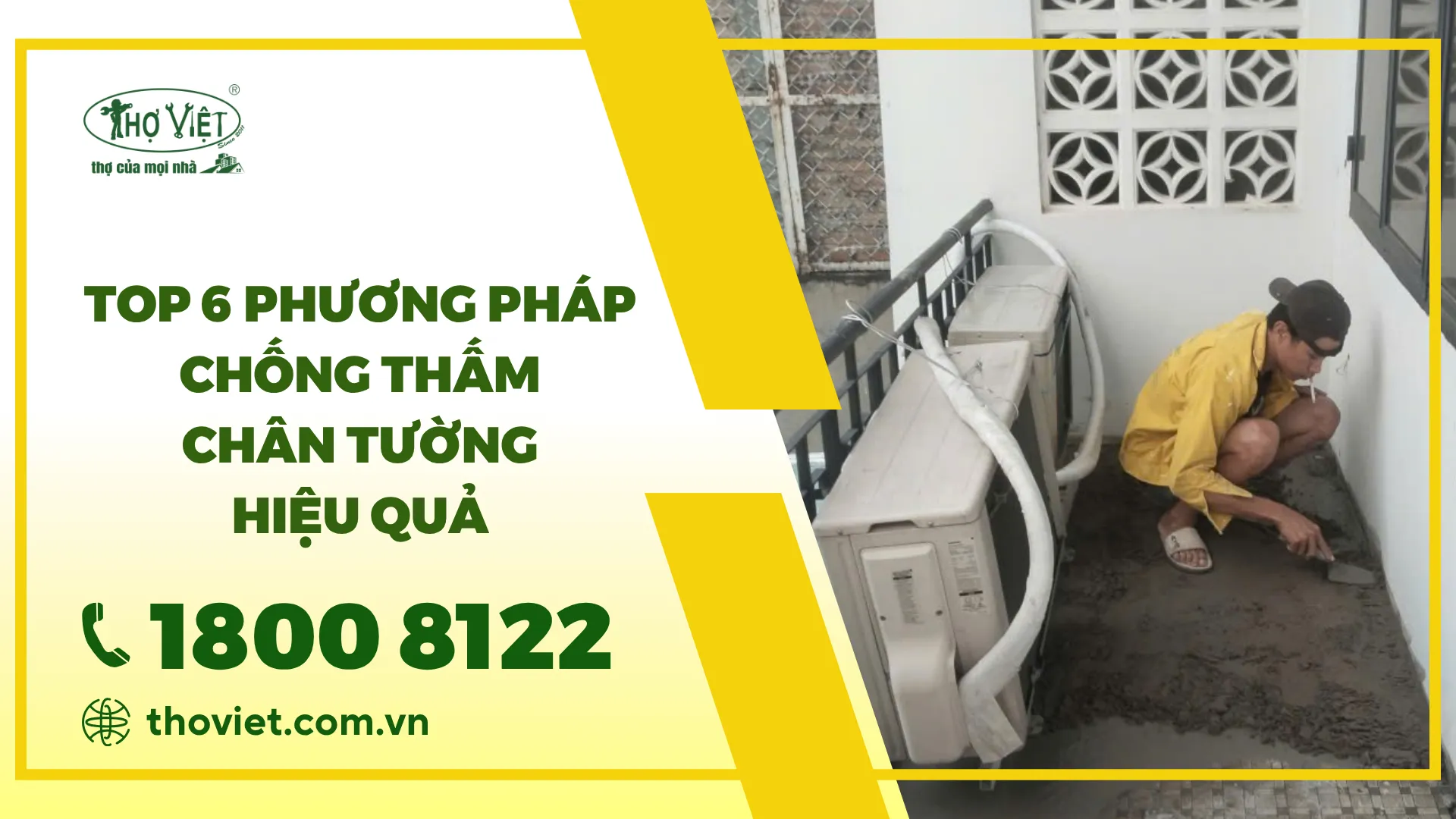 Top 6 phương pháp chống thấm chân tường hiệu quả