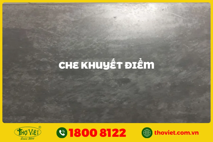 Che khuyết điểm cho bề mặt tường