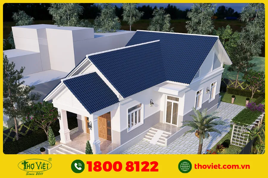 Các mẫu nhà cấp 4 màu xanh được yêu thích nhất 2026