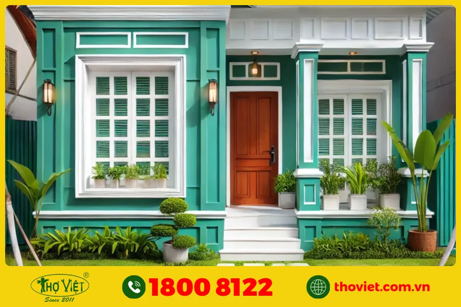 Các mẫu nhà cấp 4 màu xanh được yêu thích nhất 2026