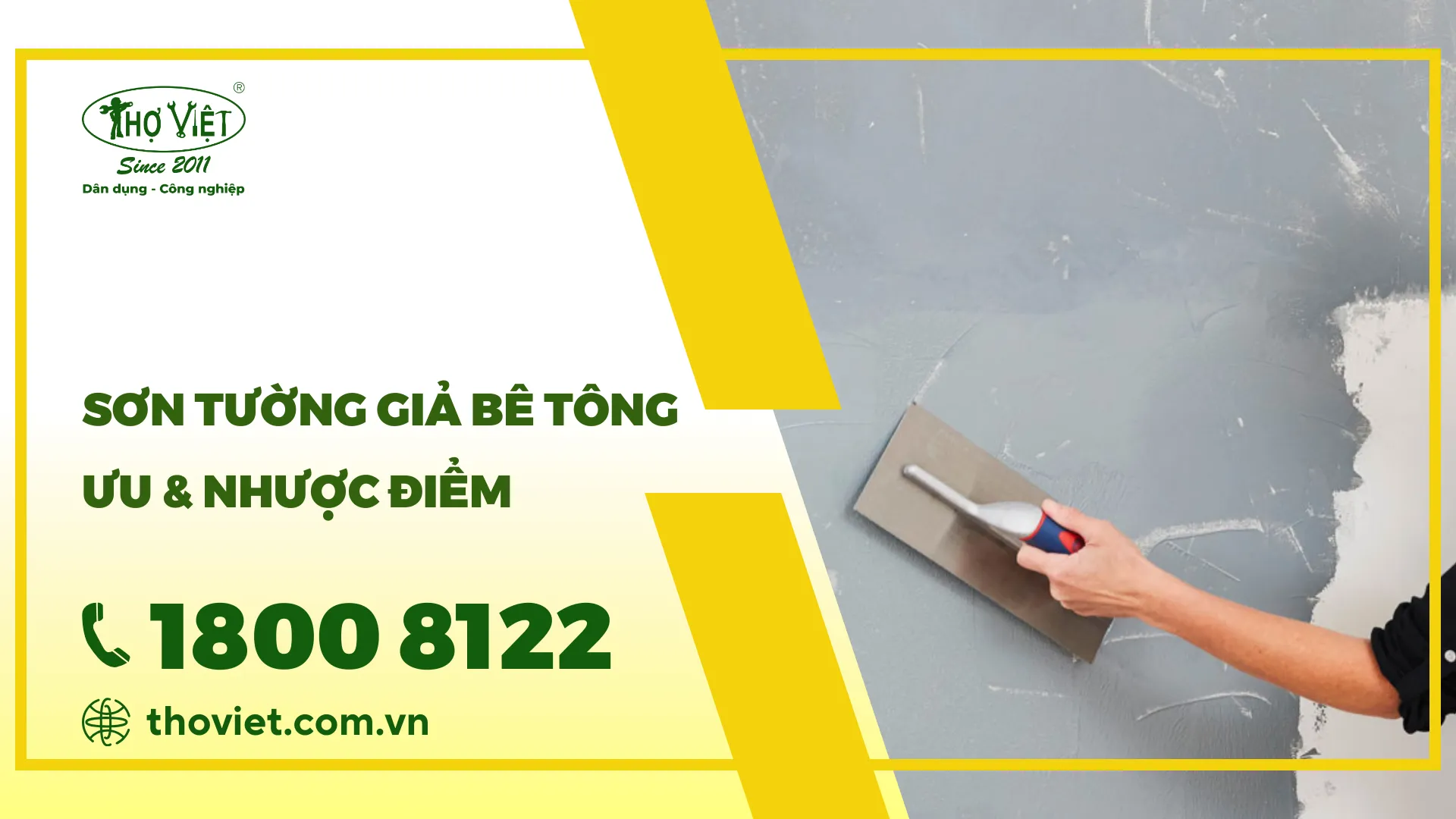 Sơn tường giả bê tông: Ưu & Nhược điểm