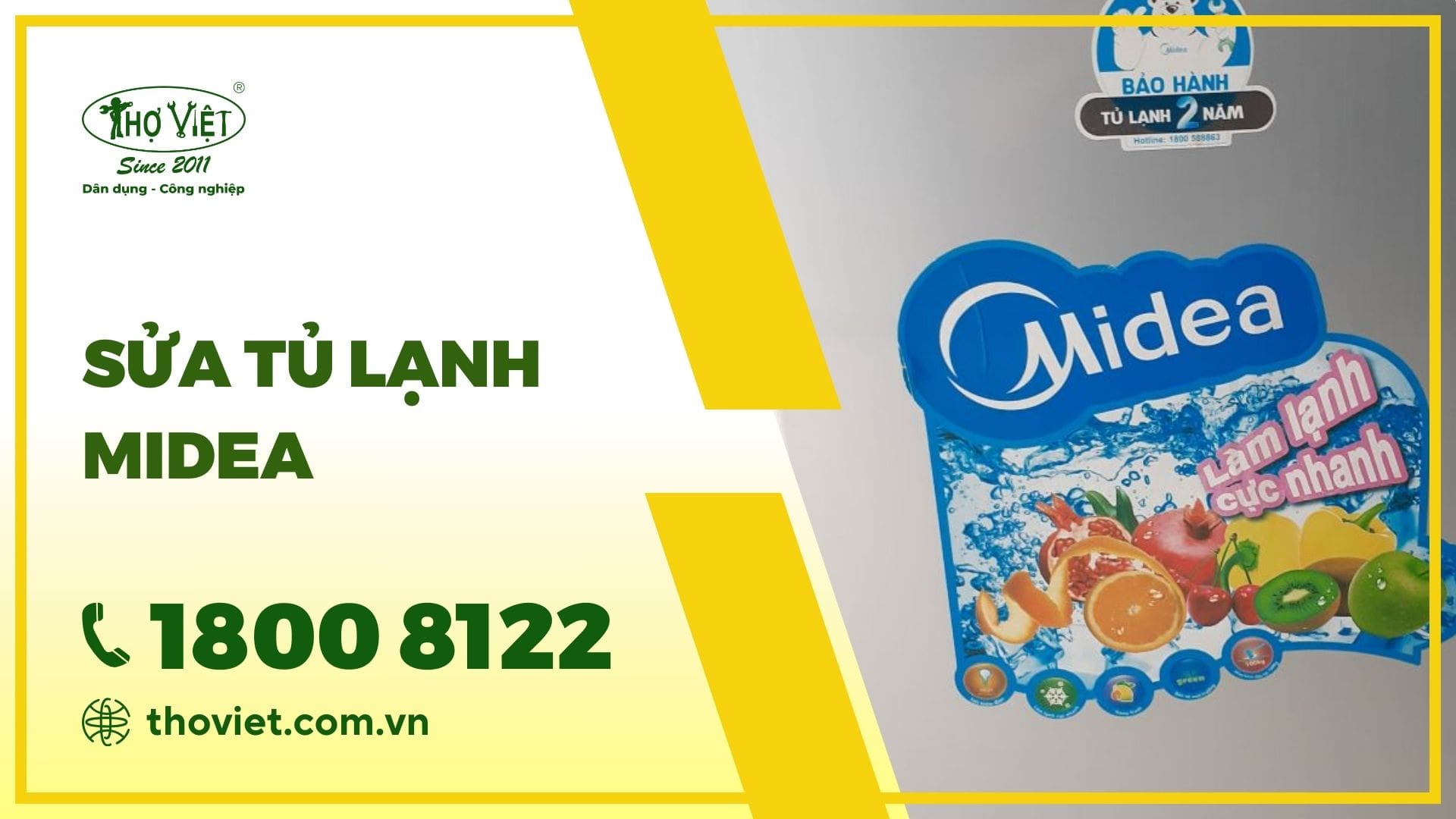 Sửa tủ lạnh midea
