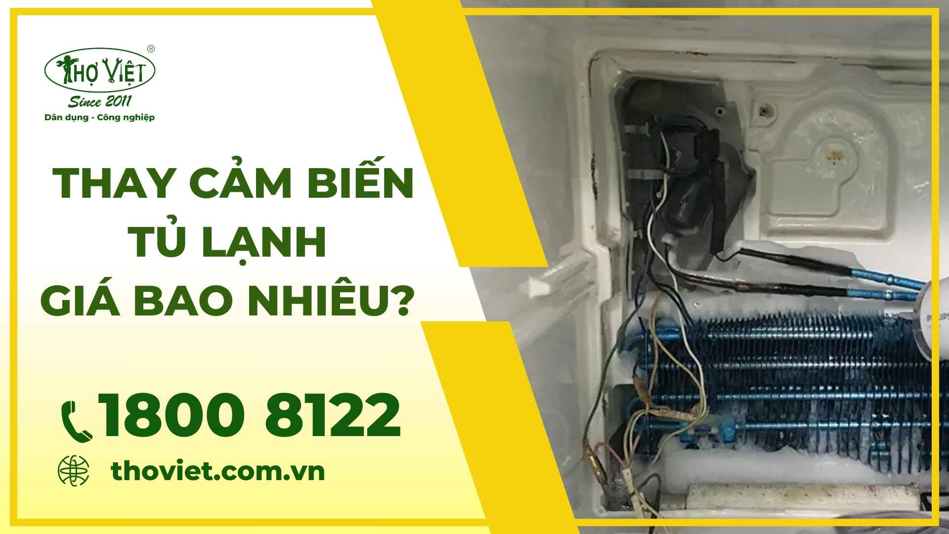 Thay cảm biến tủ lạnh giá bao nhiêu