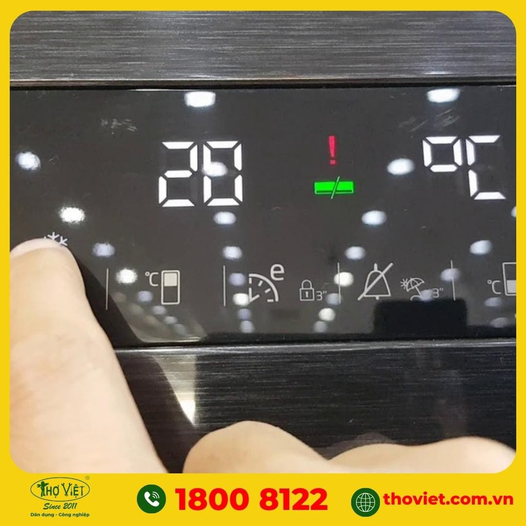  lạnh Beko báo lỗi chấm than thường xuất hiện khi xảy ra tình trạng như: Mất điện, nhiệt độ quá cao hoặc có cảnh báo lỗi.