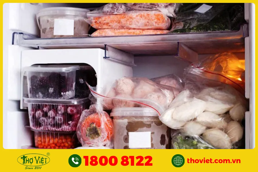 Tủ lạnh chứa quá nhiều thực phẩm