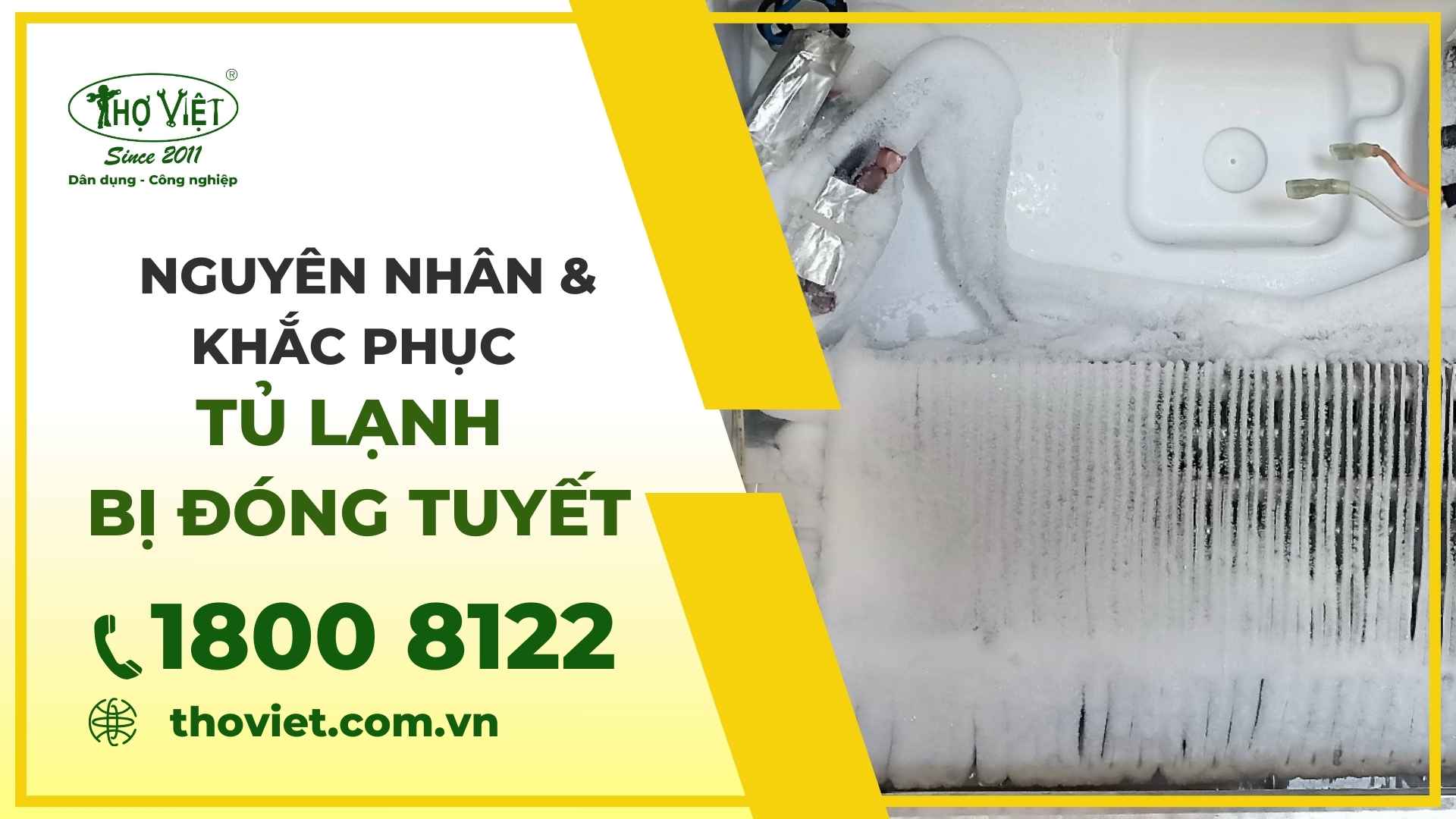 Tủ lạnh bị đóng tuyết