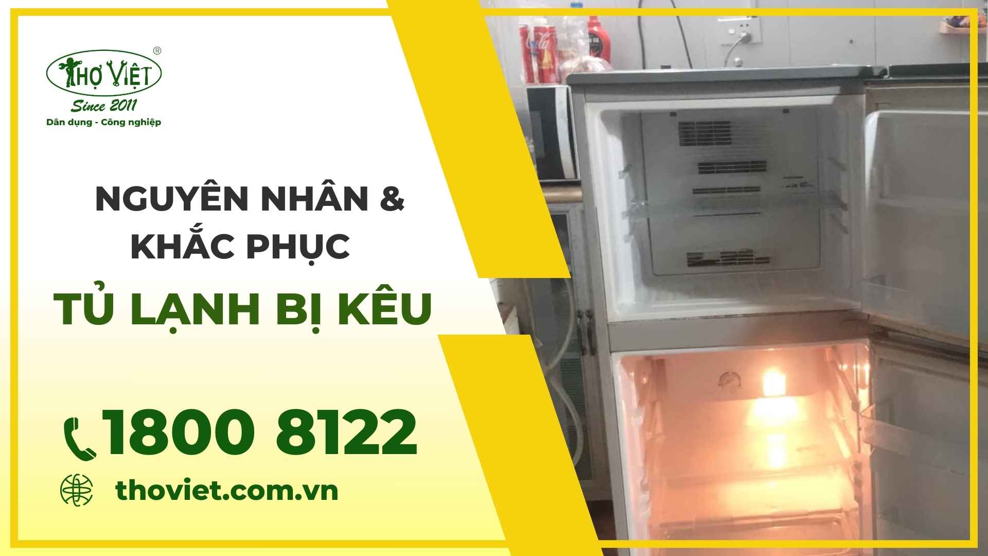 Tủ lạnh bị kêu