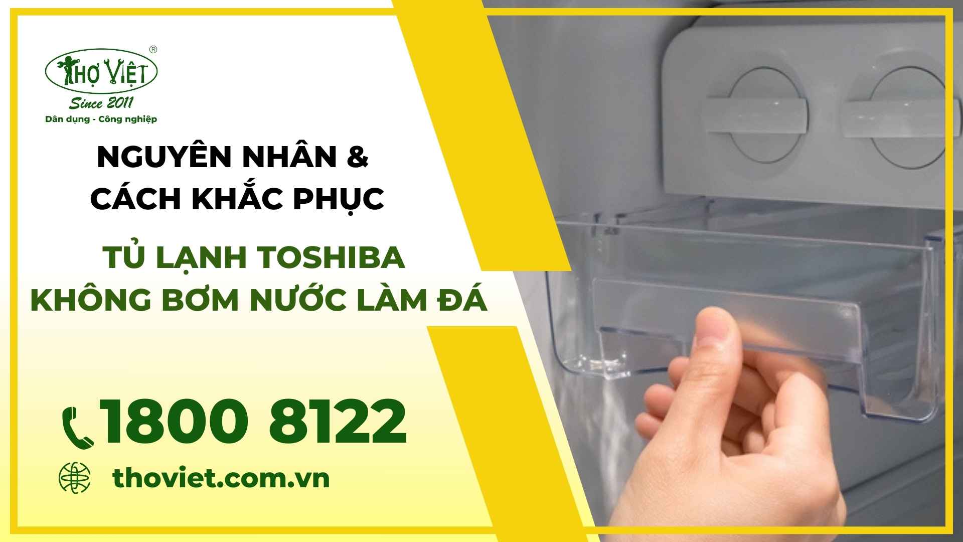 Tủ lạnh toshiba không bơm nước làm đá