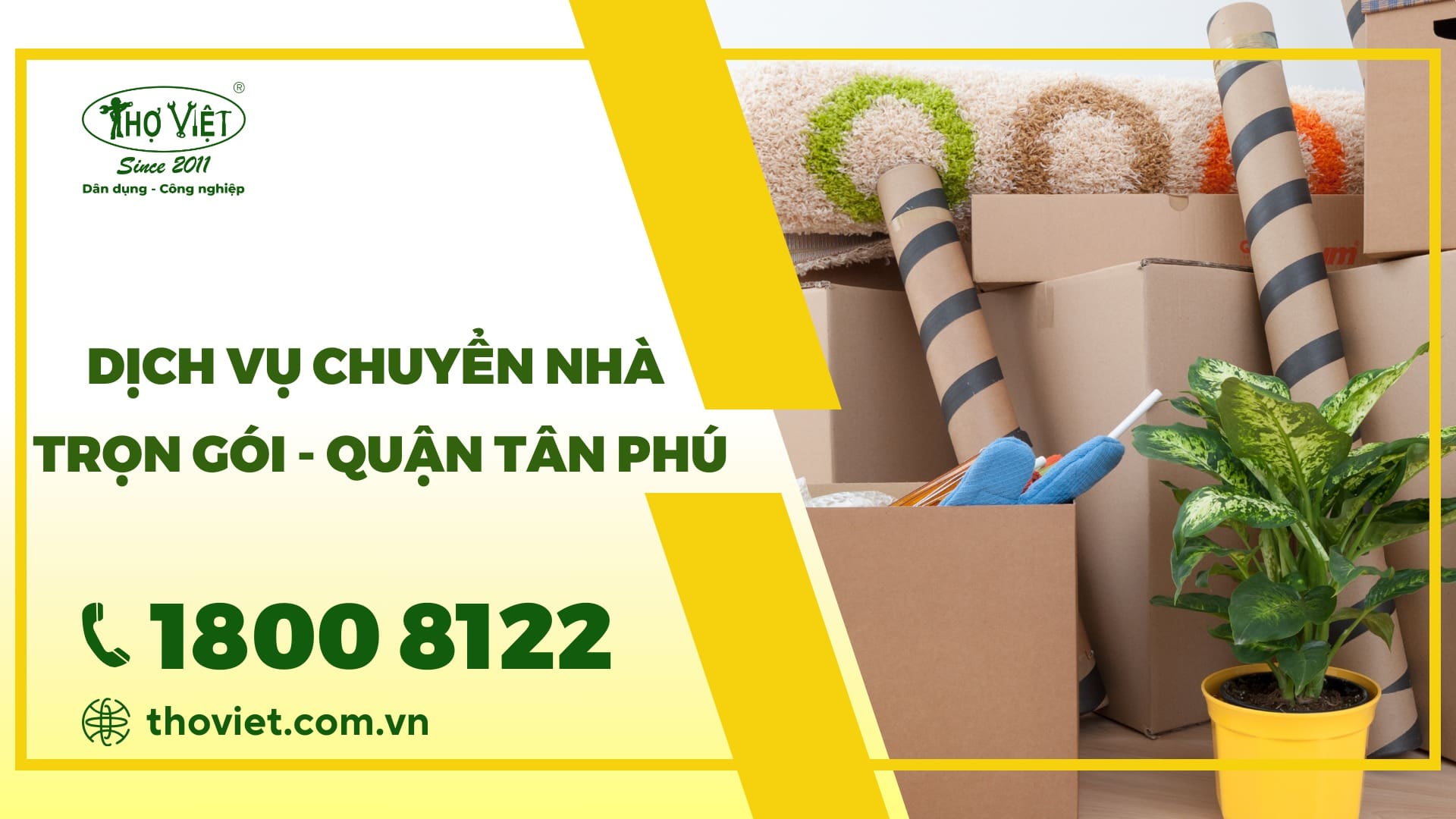 Dịch vụ chuyển nhà trọn gói quận Tân Phú