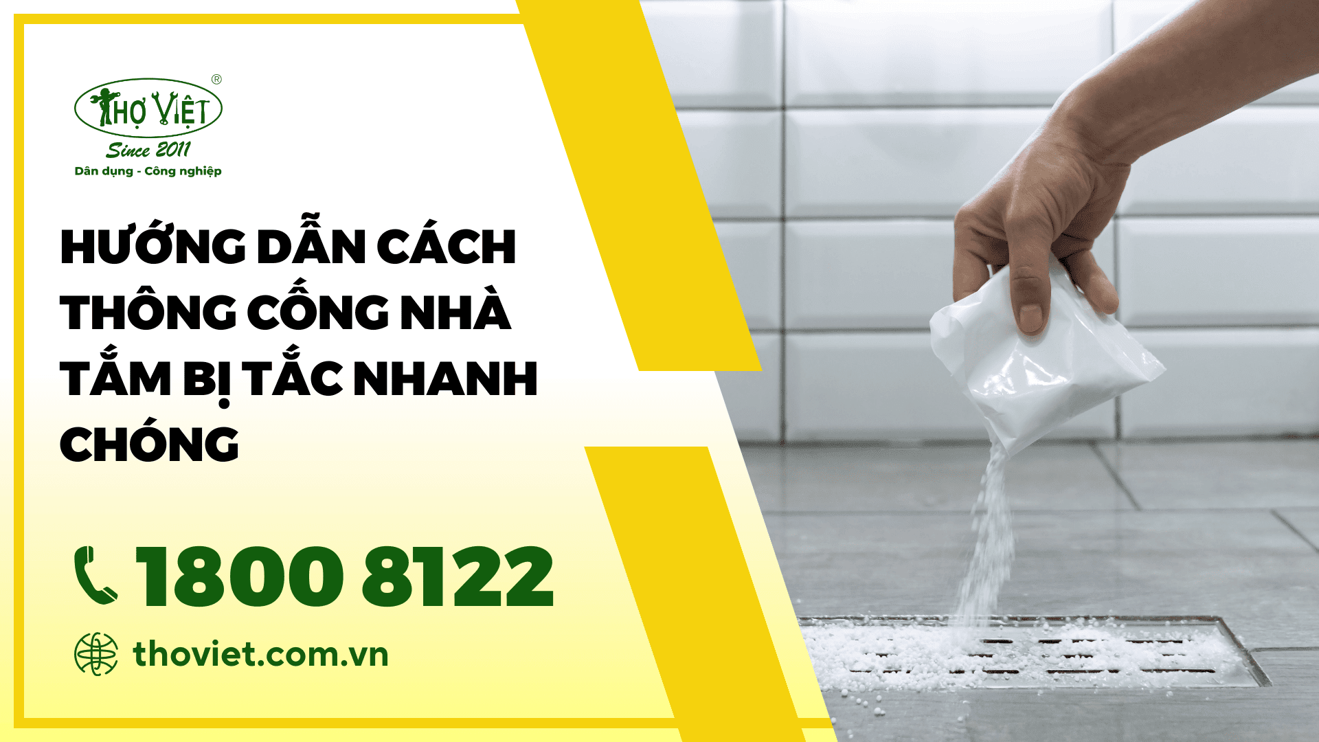 Hướng dẫn cách thông cống nhà tắm bị tắc nhanh chóng