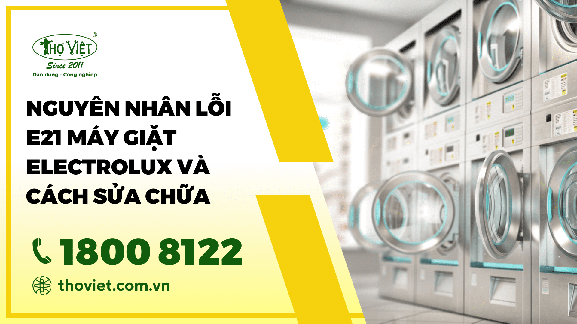 Nguyên nhân lỗi E21 máy giặt Electrolux và cách sửa chữa