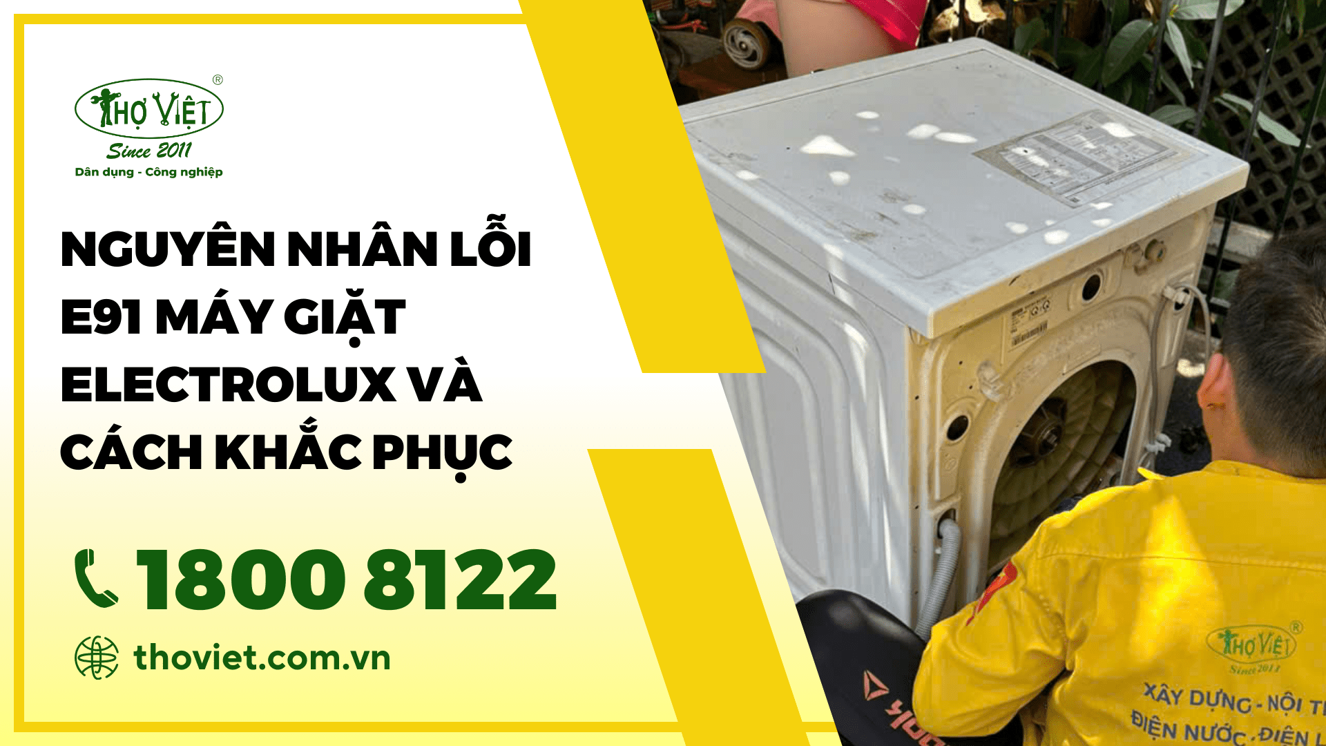 Nguyên nhân lỗi E91 máy giặt Electrolux và cách khắc phục
