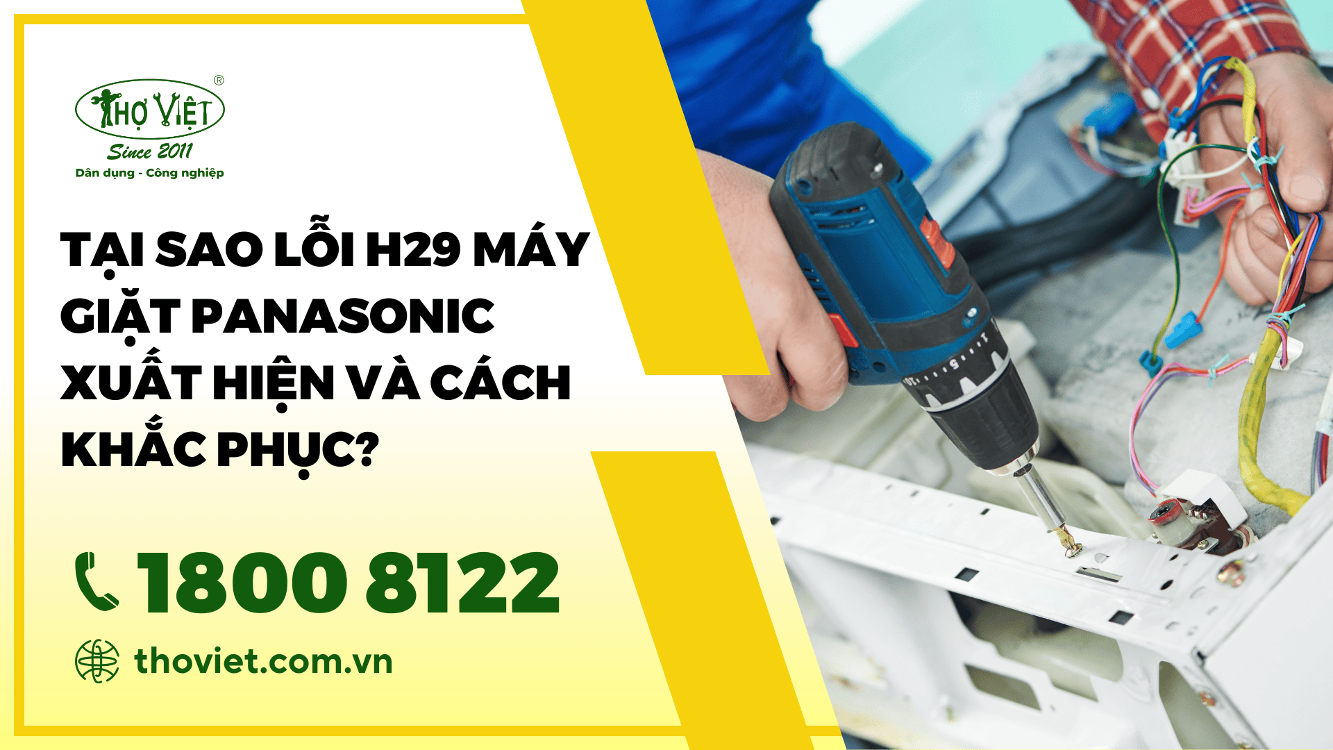 Tại sao lỗi H29 máy giặt Panasonic xuất hiện và cách khắc phục?