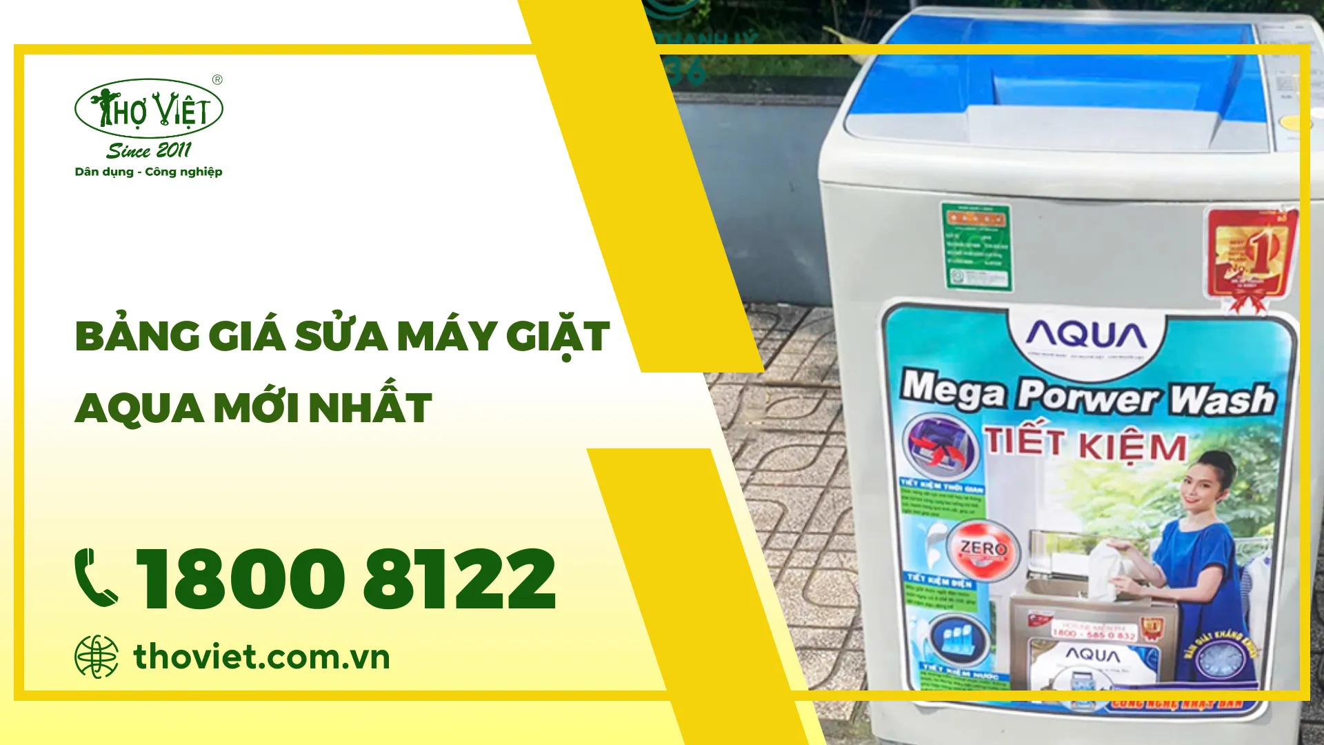 Thợ sửa máy giặt Aqua Uy tín - Giá rẻ