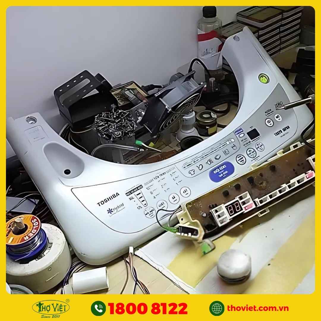 Bo mạch máy giặt Toshiba gặp sự cố