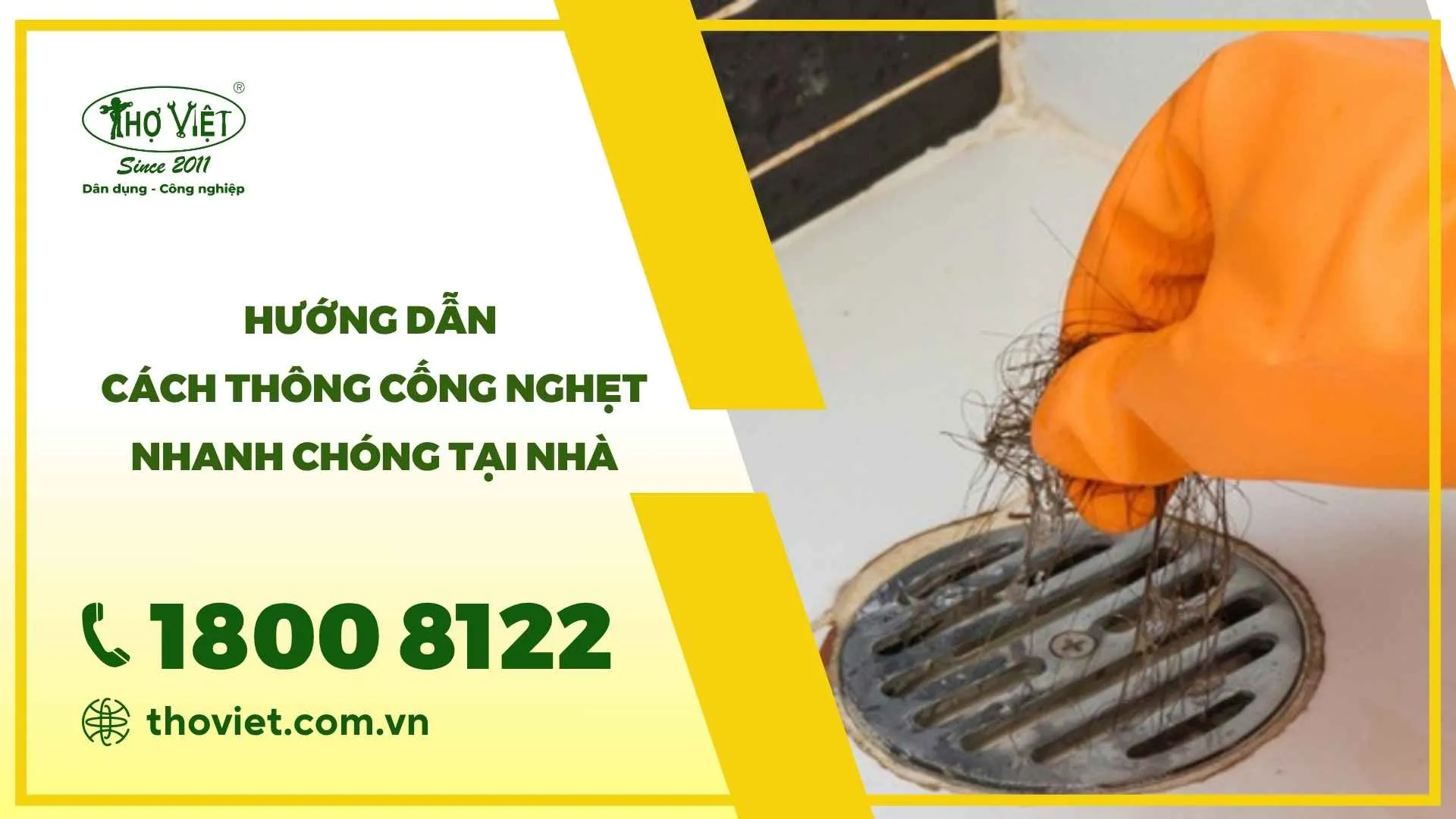 Cách thông cống nghẹt