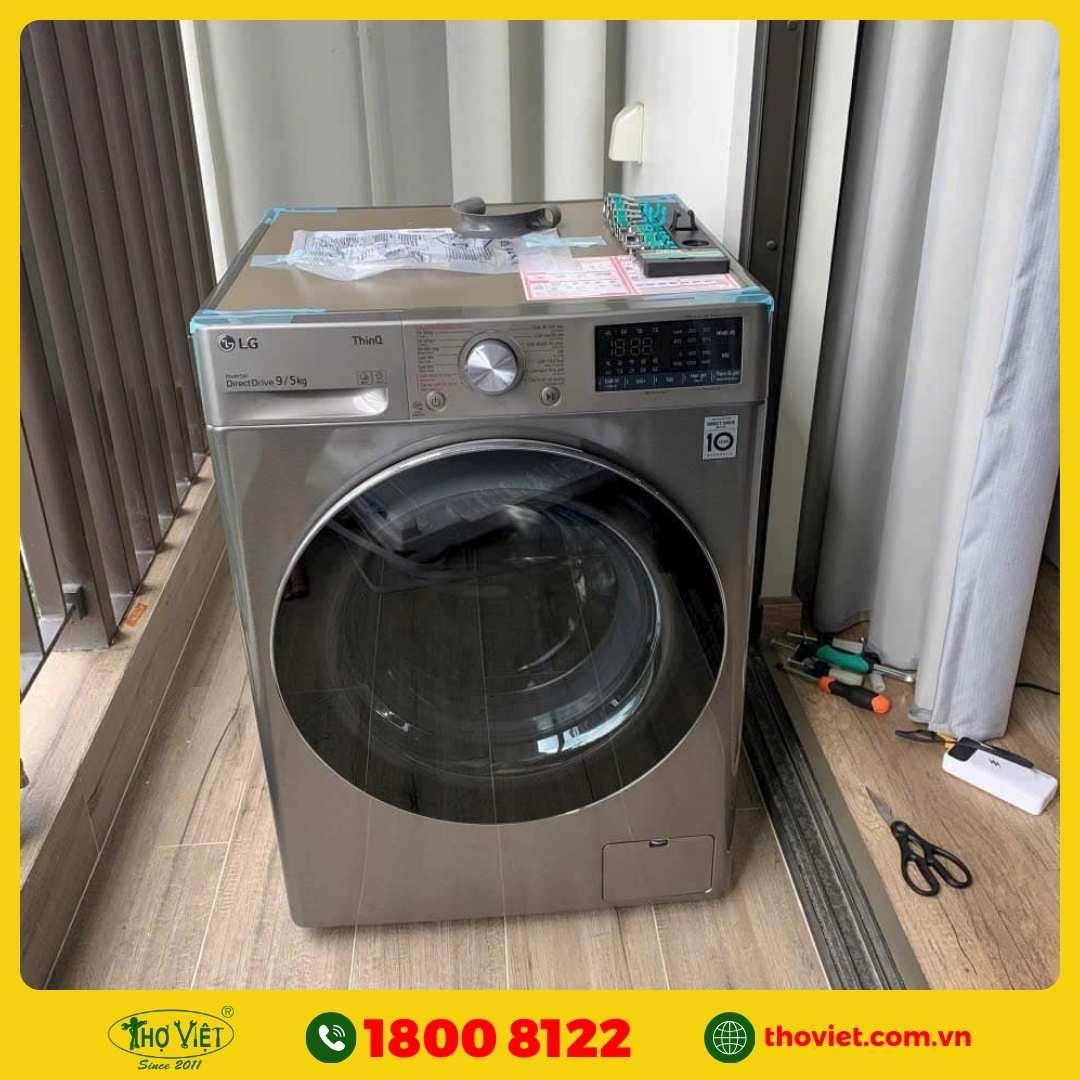 Lắp đặt máy giặt nơi khô ráo