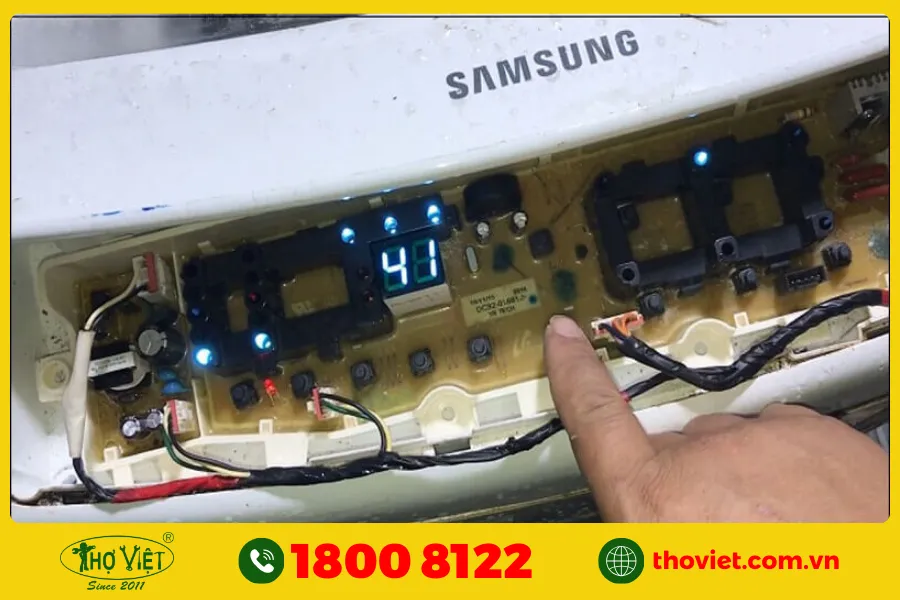 Bo mạch máy giặt Samsung bị hỏng