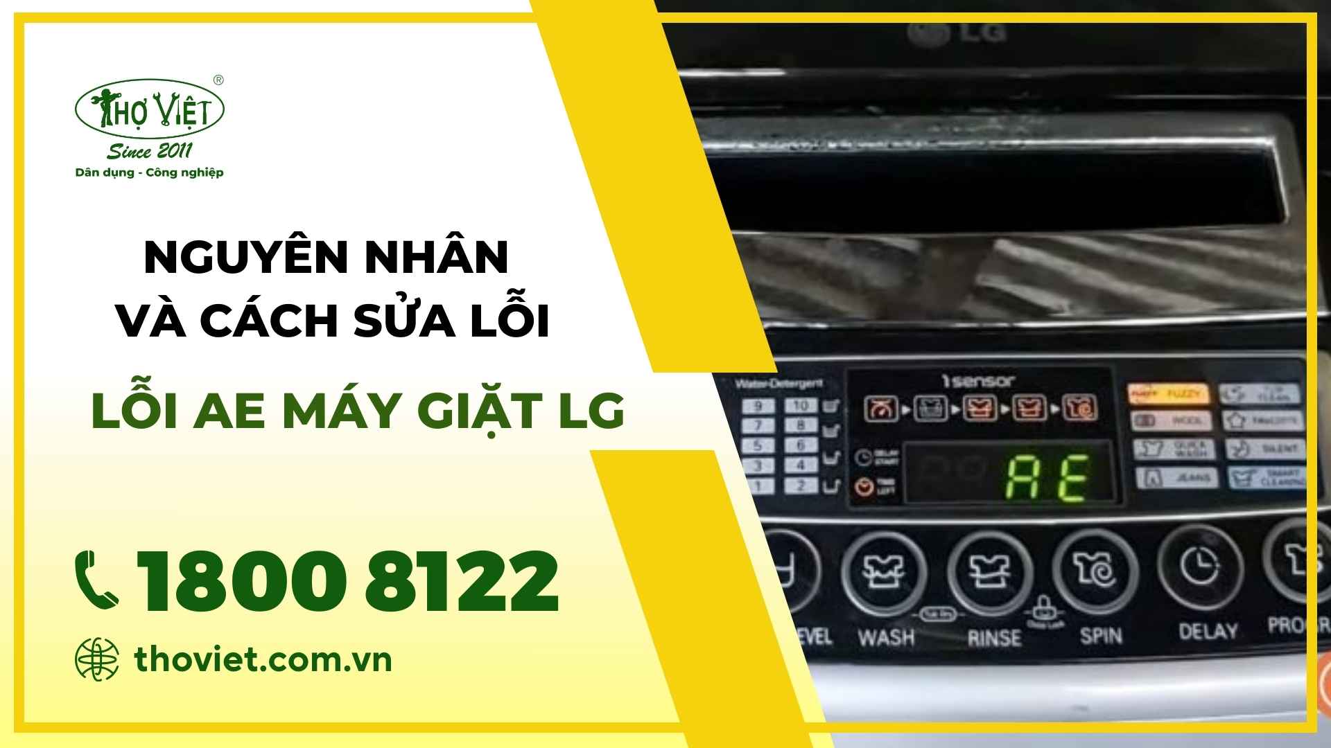Lỗi AE máy giặt LG