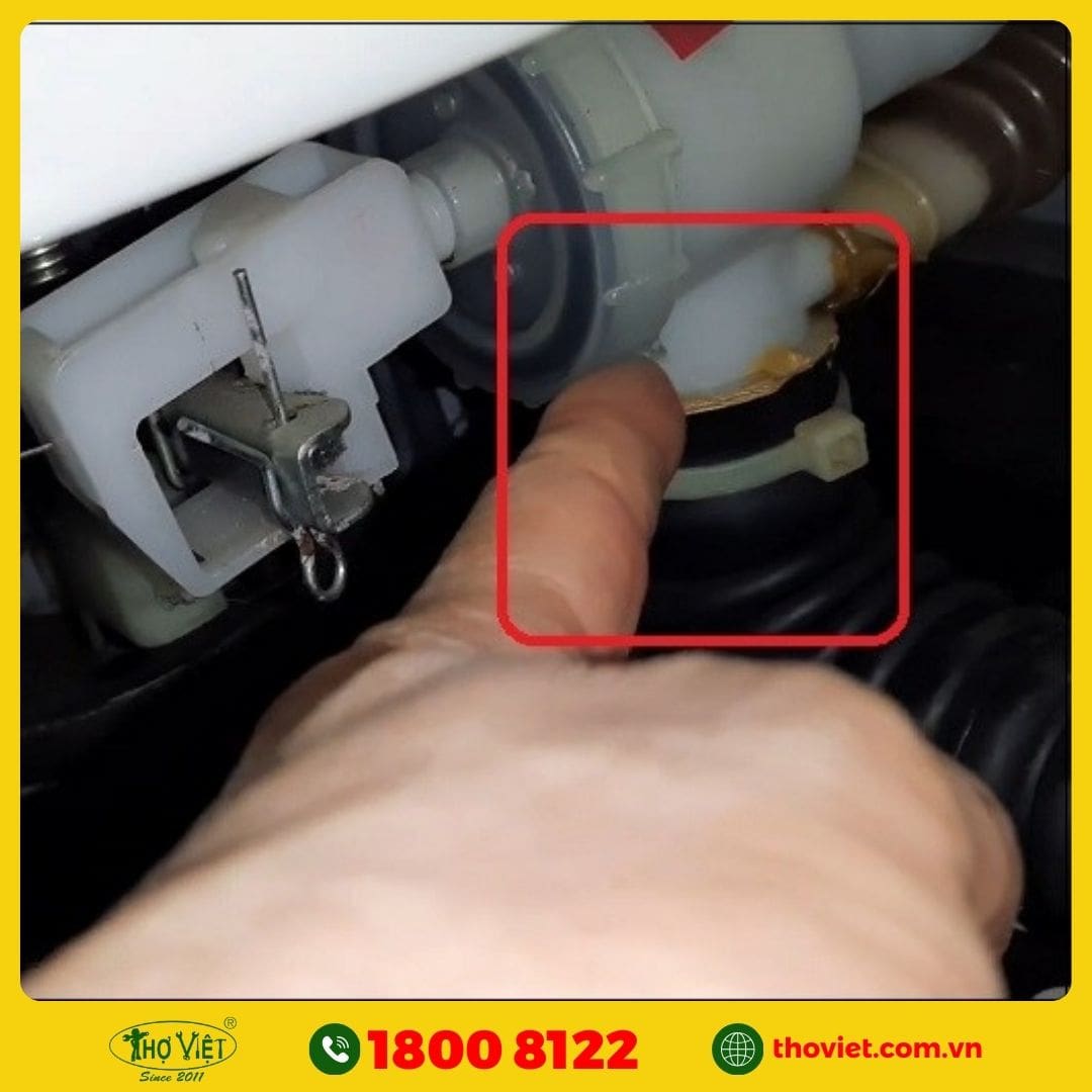 Lỗi do mô tơ xả gặp sự cố