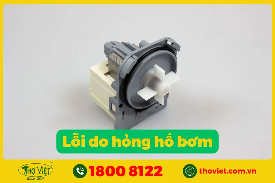 Hố bơm của máy giặt Electrolux gặp lỗi