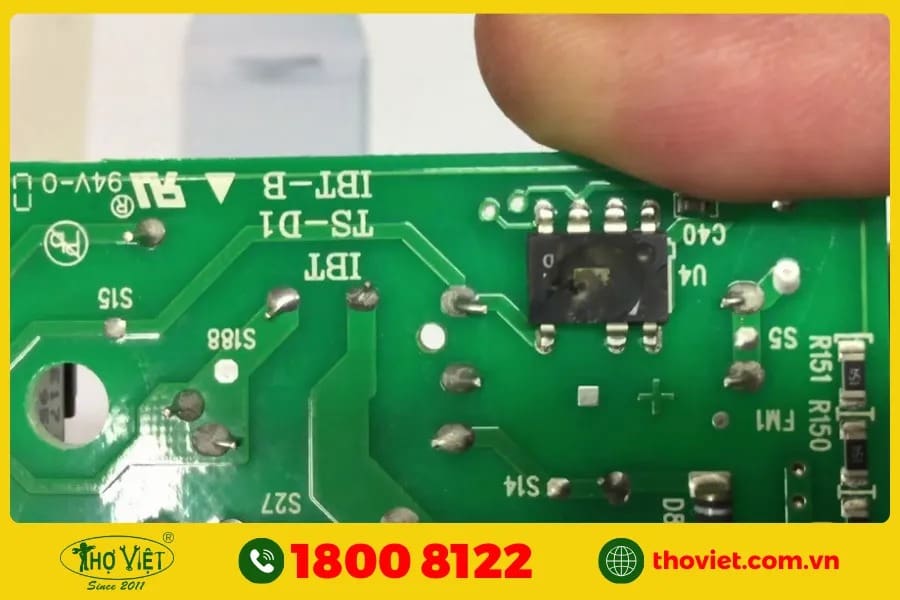 Board mạch của máy giặt Toshiba bị hỏng