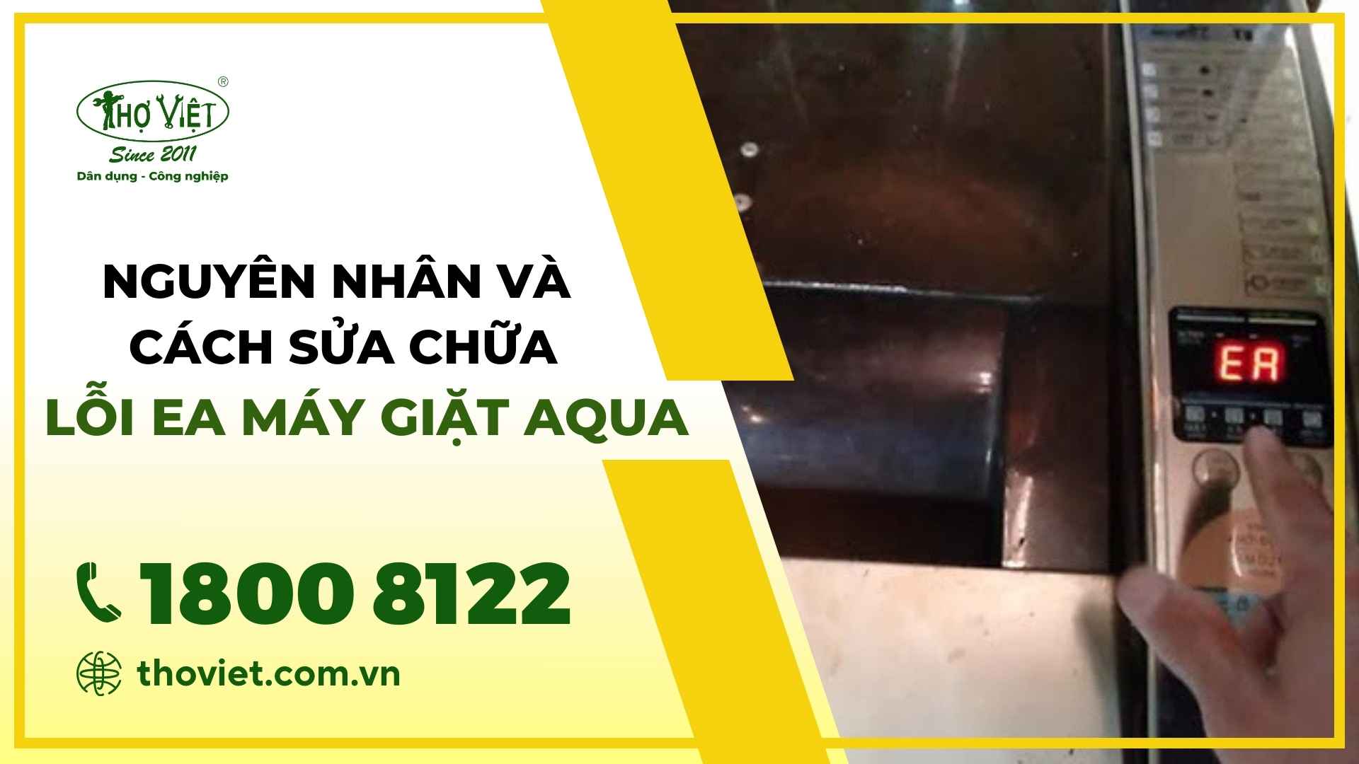 Lỗi EA máy giặt Aqua