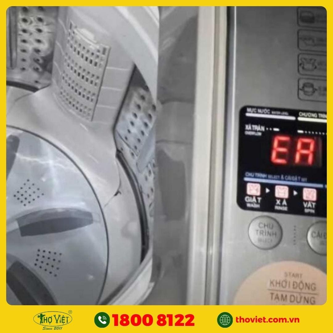 Lỗi EA máy giặt Aqua