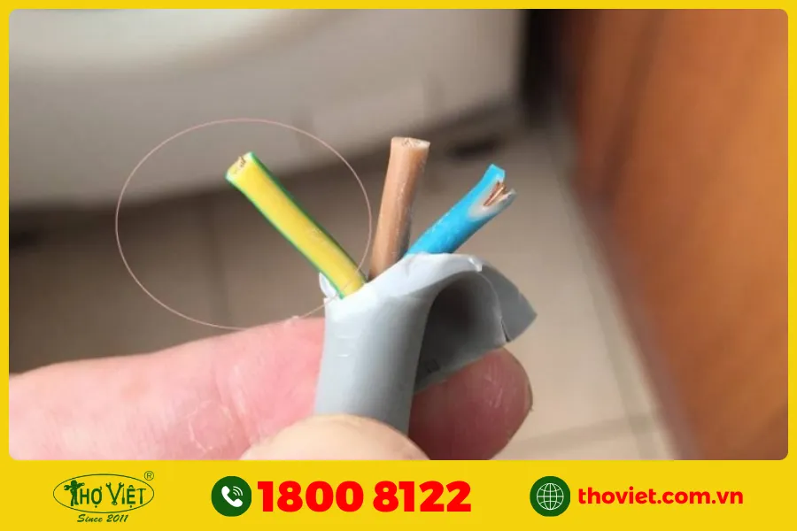Dây điện liên kết bị hỏng
