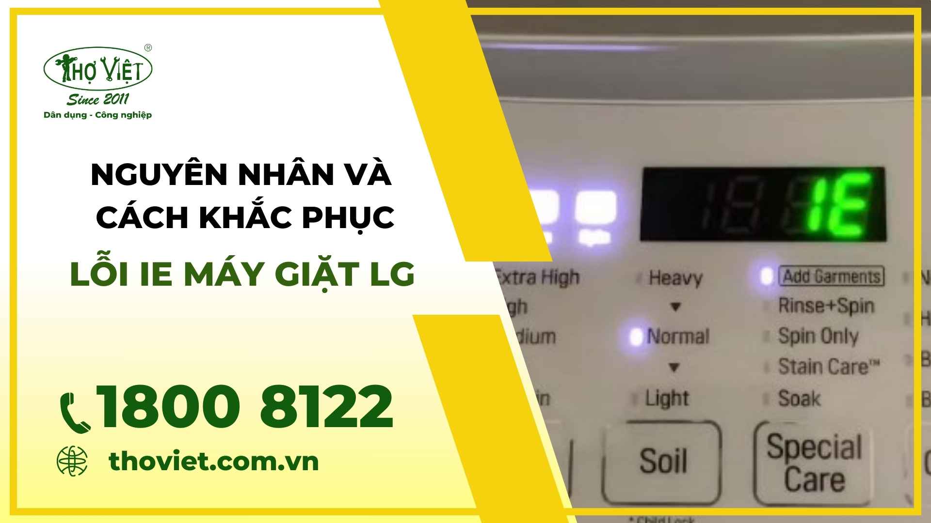 Lỗi IE máy giặt LG
