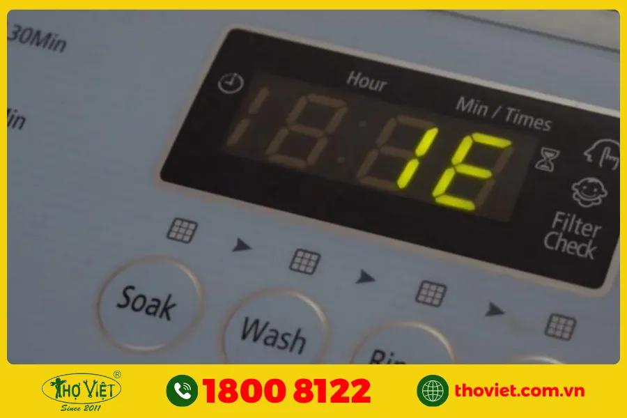 Lỗi IE trên máy giặt Samsung là thông báo cho người sử dụng biết rằng có vấn đề trong quá trình cấp nước.
