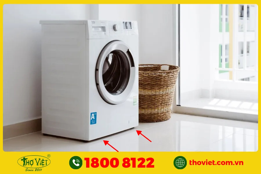 Máy giặt Sanyo bị không được đặt cân bằng