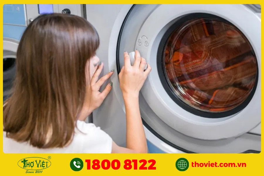 Máy giặt Sanyo không được đóng kín