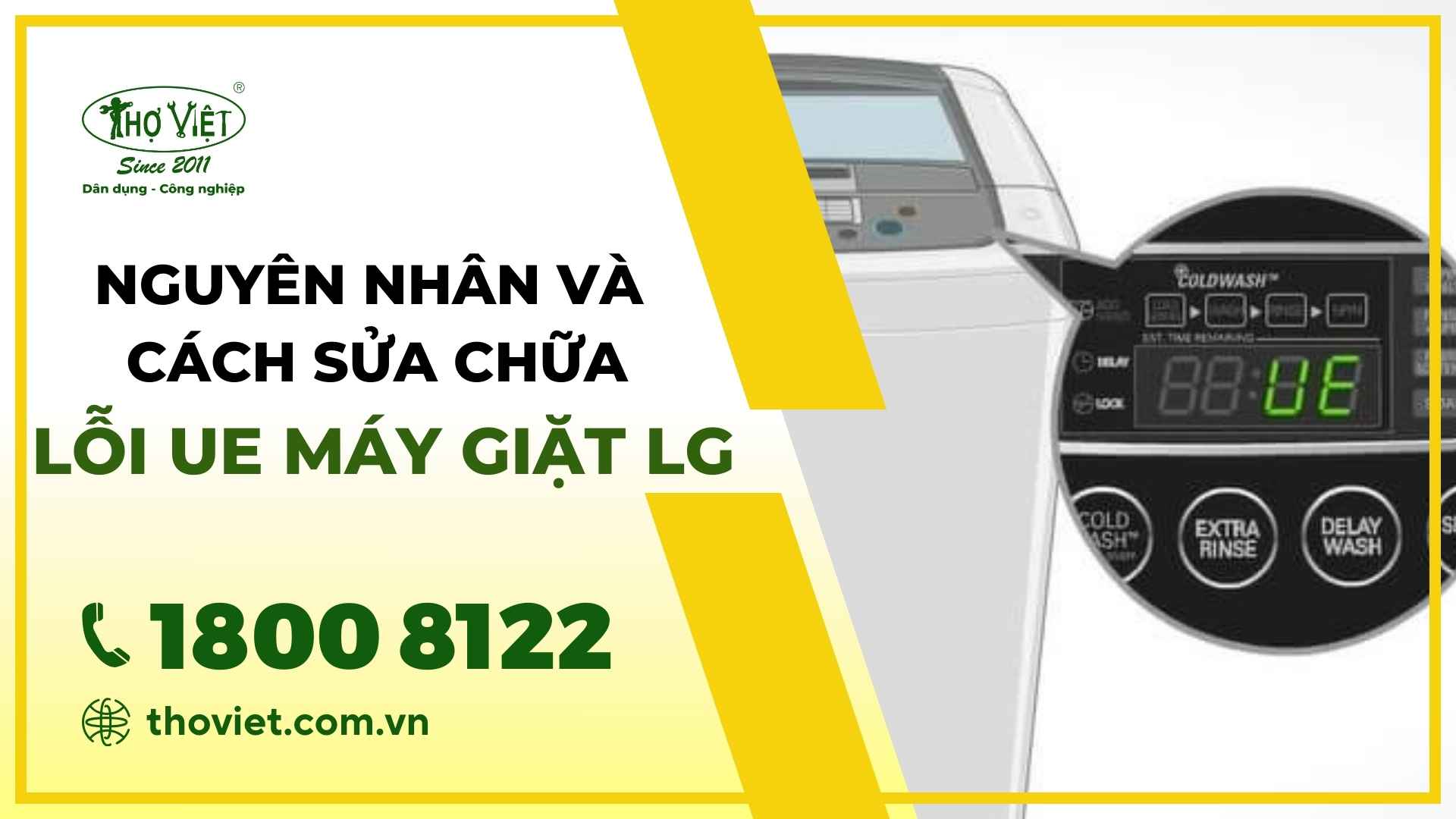 Lỗi UE máy giặt LG
