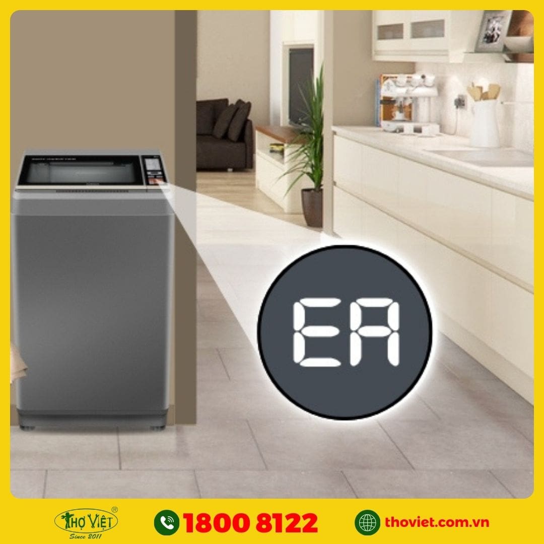 Máy giặt Aqua báo lỗi EA cấn lưu ý