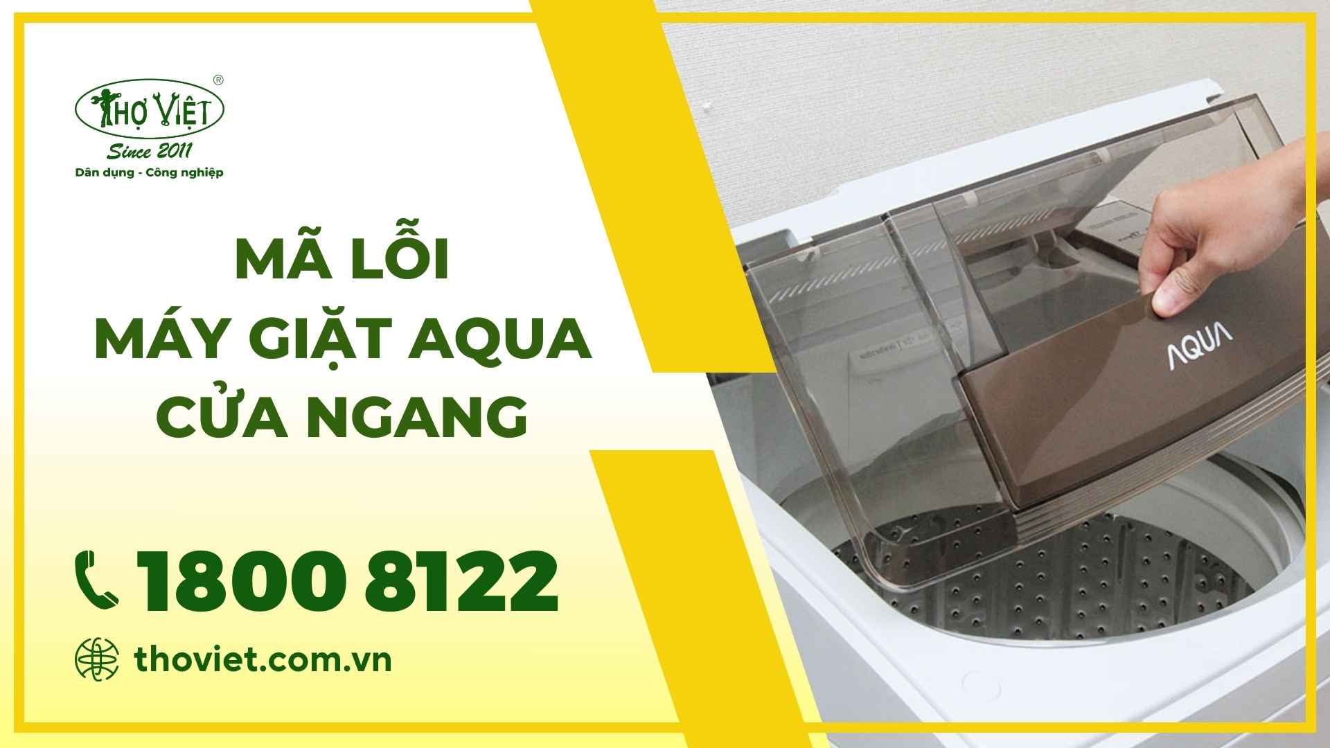 Mã lỗi máy giặt Aqua cửa ngang