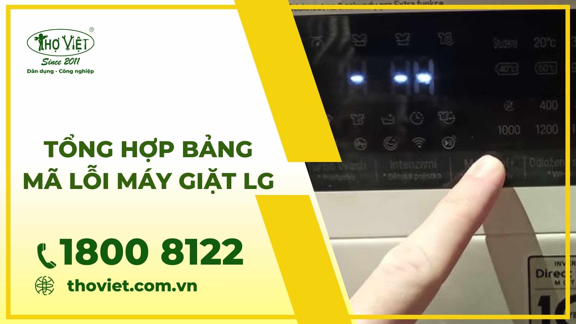 Mã lỗi máy giặt LG