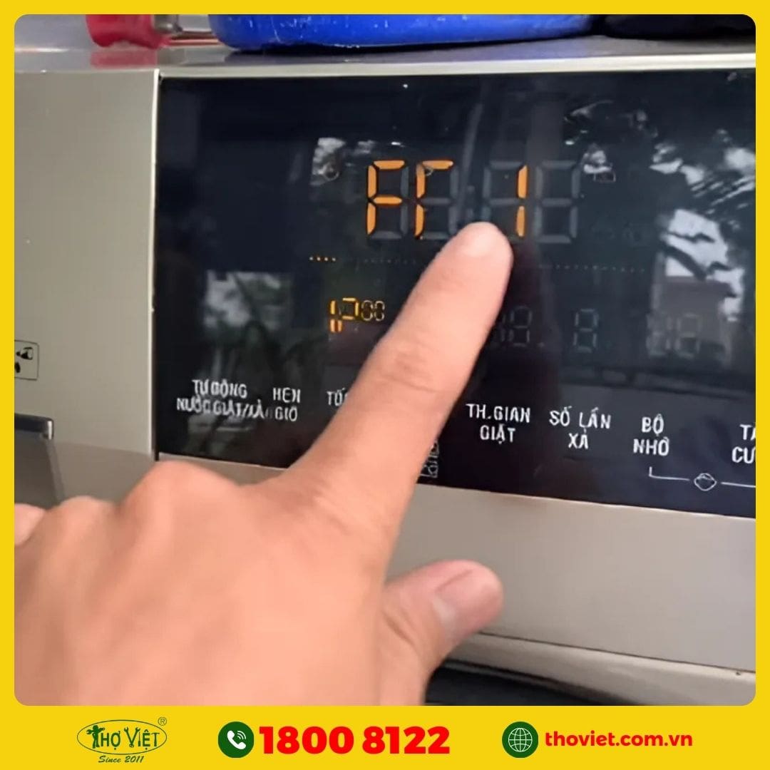 Máy giặt Aqua báo lỗi FC1