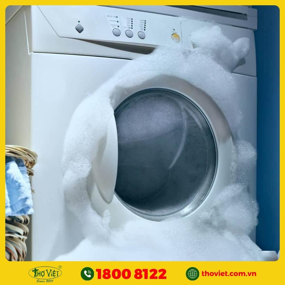 Máy giặt bị trào bọt