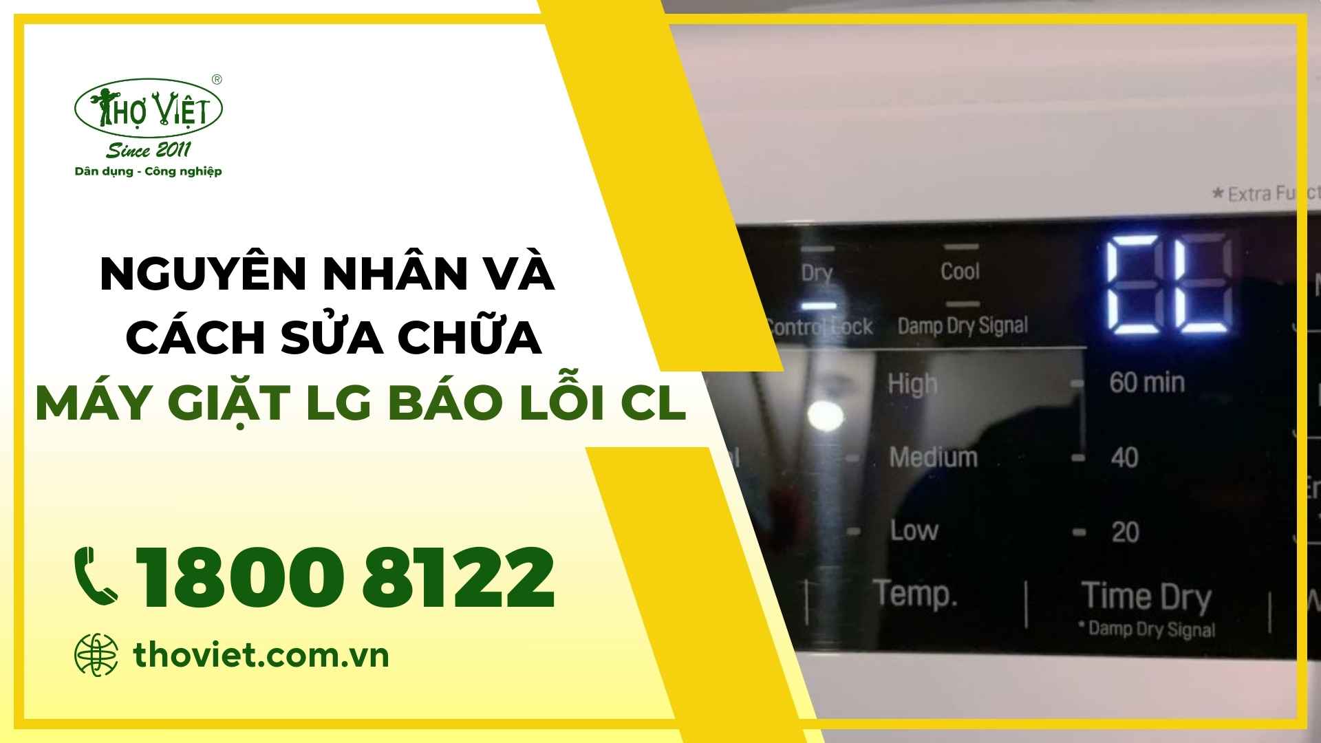 Máy giặt LG báo lỗi CL