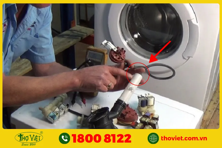 Cảm biến mức nước máy giặt LG bị hỏng