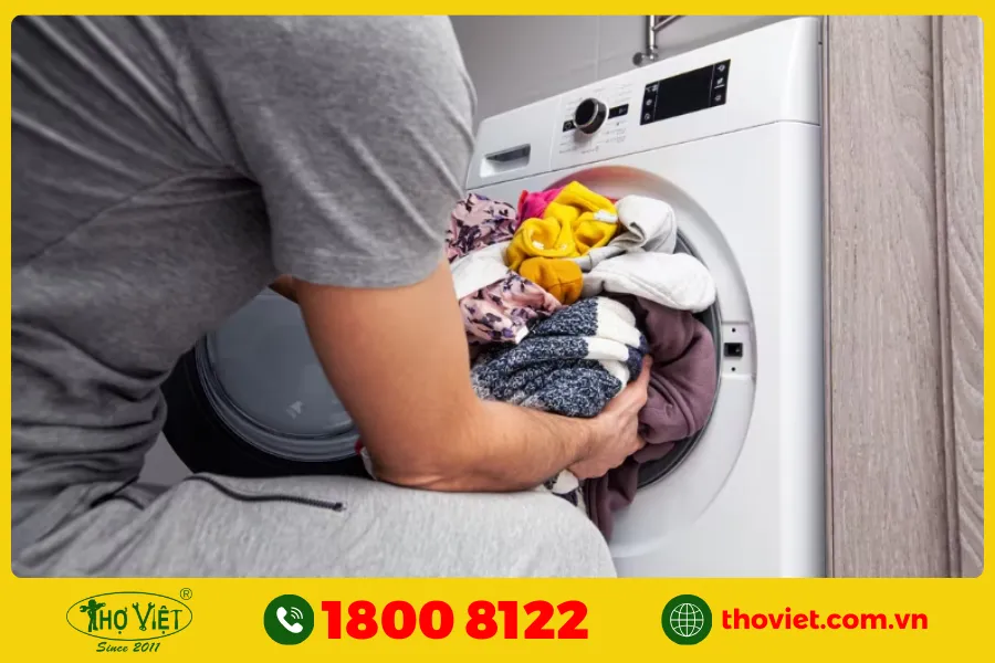 Máy giặt LG bị quá tải đồ giặt