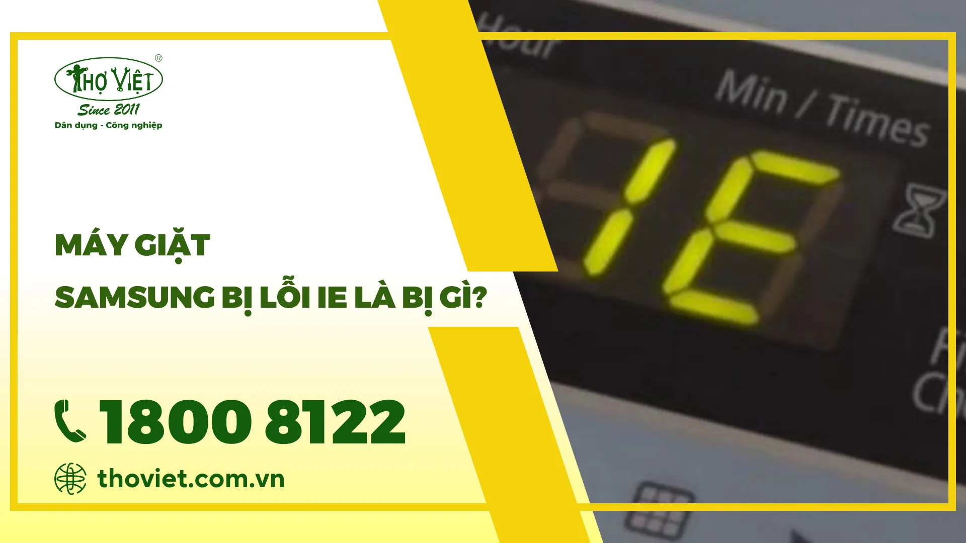 Lỗi ie máy giặt Samsung: Nguyên nhân & Cách khắc phục