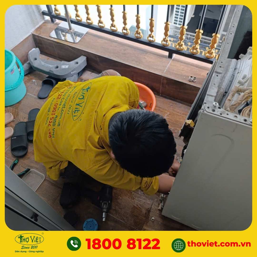 Quy trình sửa chữa máy giặt LG tại Thợ Việt