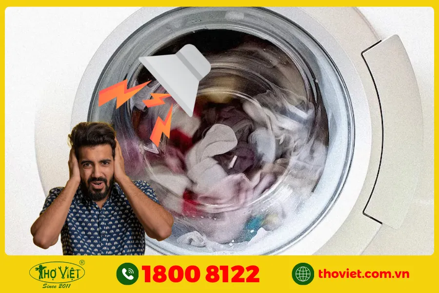 Máy giặt Aqua kêu to khi hoạt động