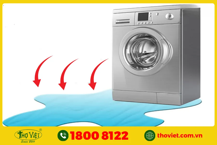 Rò rỉ nước ở máy giặt Aqua
