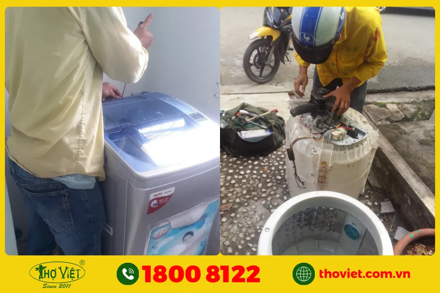 Giới thiệu dịch vụ sửa máy giặt Sanyo - Thợ Việt