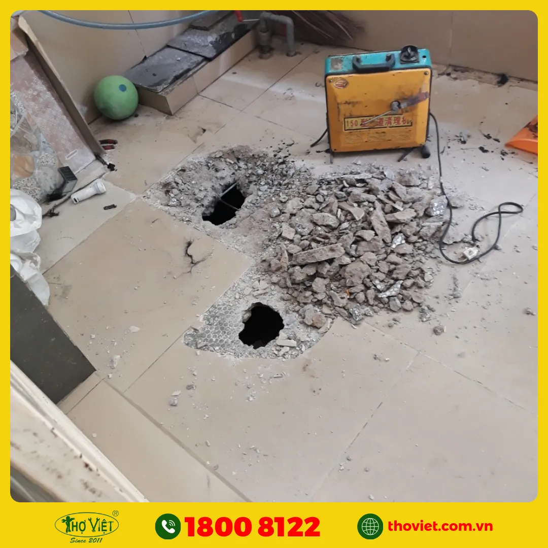 Quy trình thi công cống nghẹt tại Biên Hòa - Thợ Việt