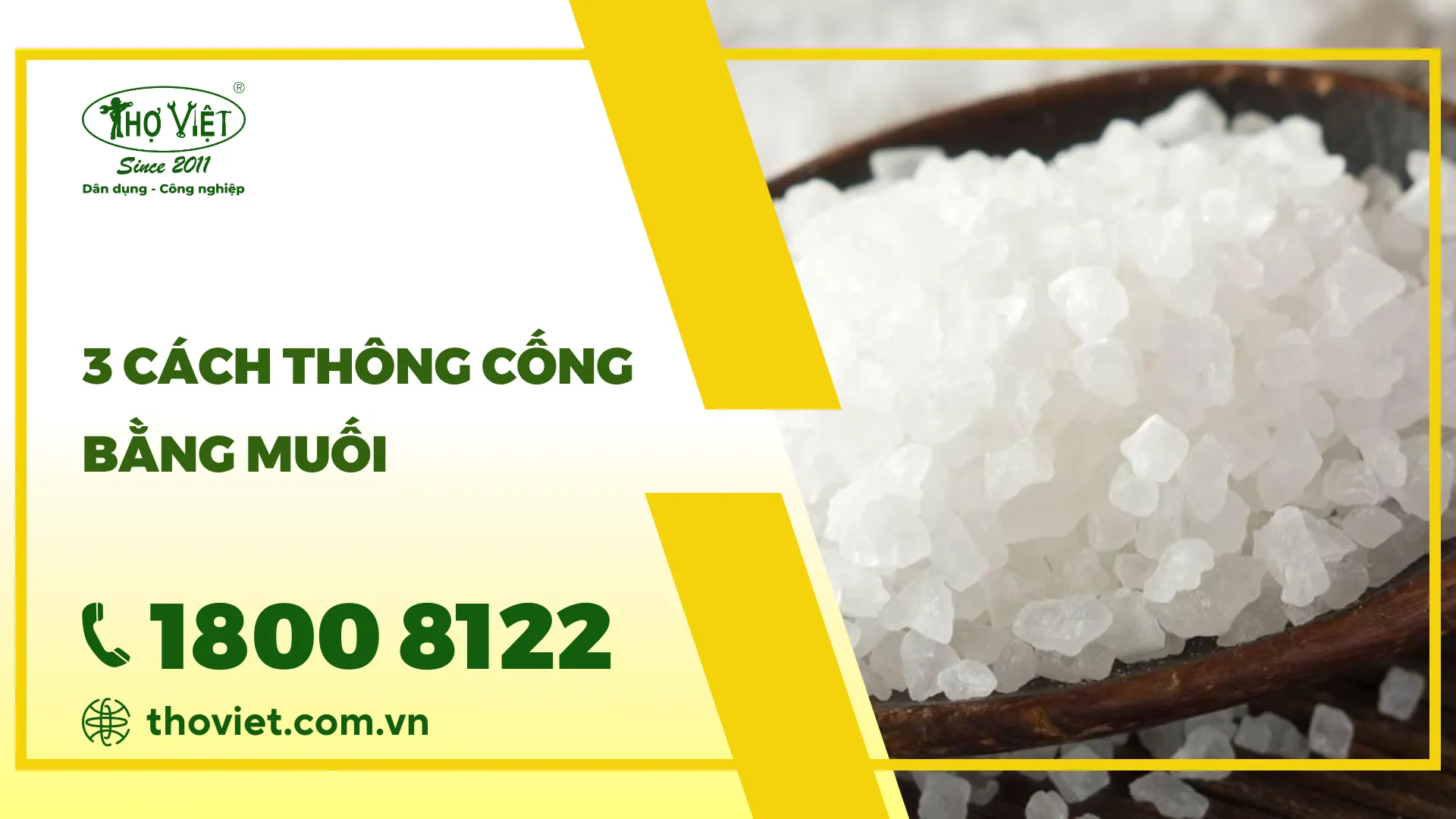 Hướng dẫn 3 cách thông cống bằng muối cực kỳ đơn giản & dễ làm